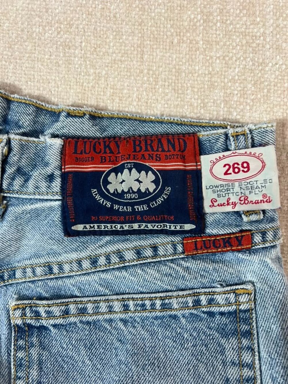 VTG Y2K Lucky Brand 269 Lucky You Low Rise Bootcut Jeans 10/30 - Picture 8 of 13